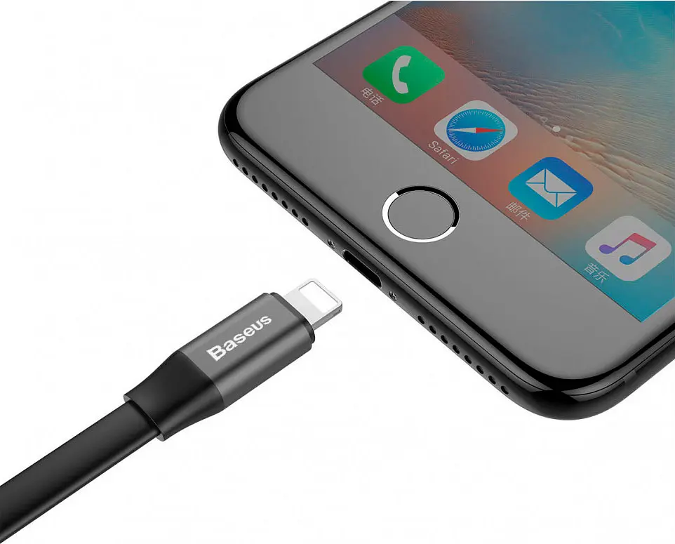 Кабель Baseus Nimble Portable USB to Lightning 0.23m Black (CALMBJ-B01) [86088] - фото 5