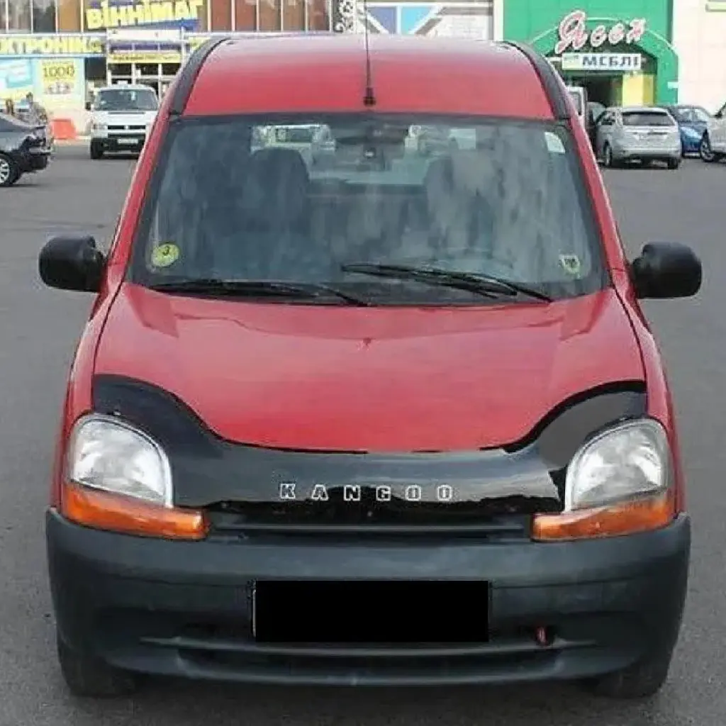 Дефлектор капоту мухобійка для Renault Kangoo 1997-2003 Євро Кріплення (Vip Tuning) - фото 2