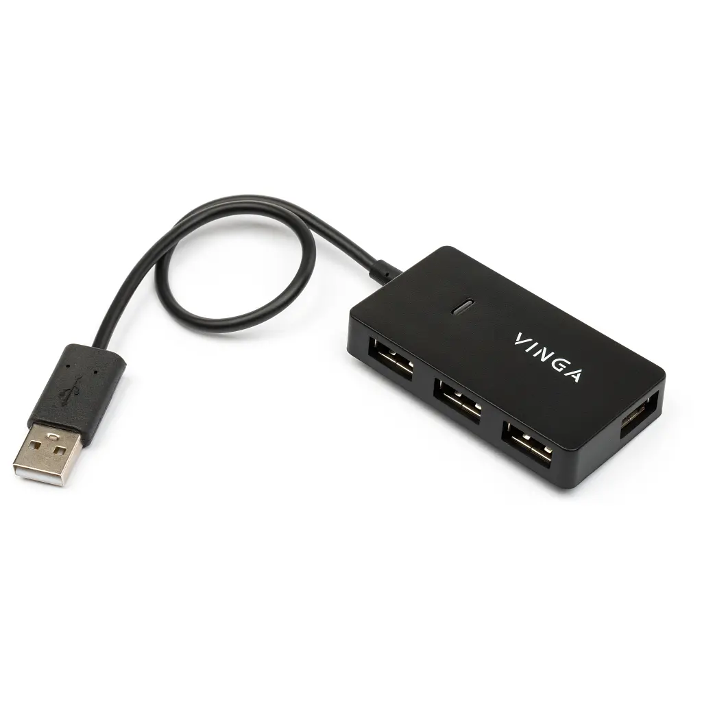 Концентратор Vinga USB2.0 to 4*USB2.0 HUB (VHA2A4) - фото 2