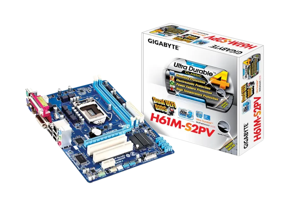 Материнська плата Gigabyte GA-H61M-S2PV rev.2.2 LGA 1155 (GA-H61M-S2PV REV.2.2) Б/В - фото 4