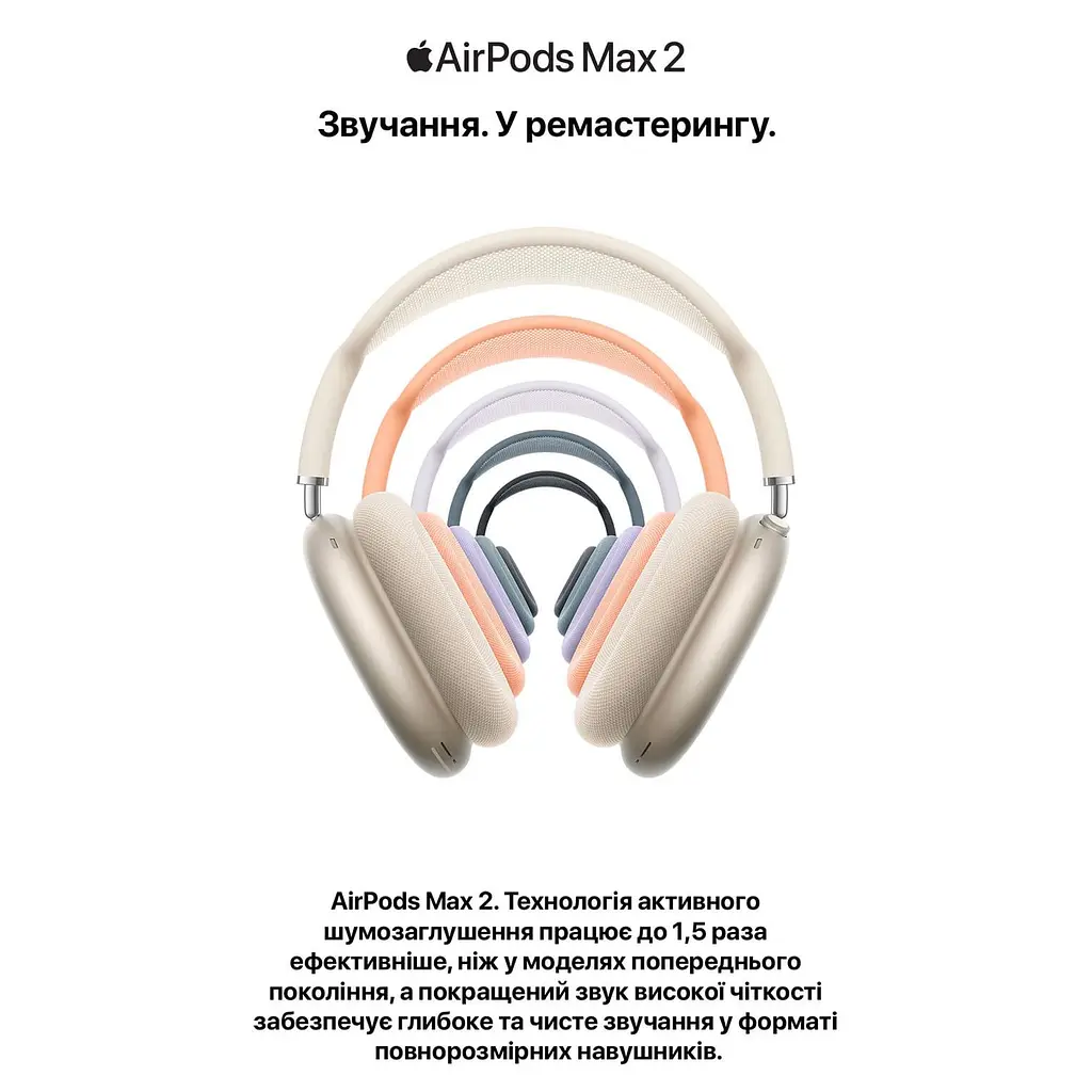 Навушники Apple Airpods MAX 2 STARLIGHT-ZEE (MHWL4ZE/A) - фото 4