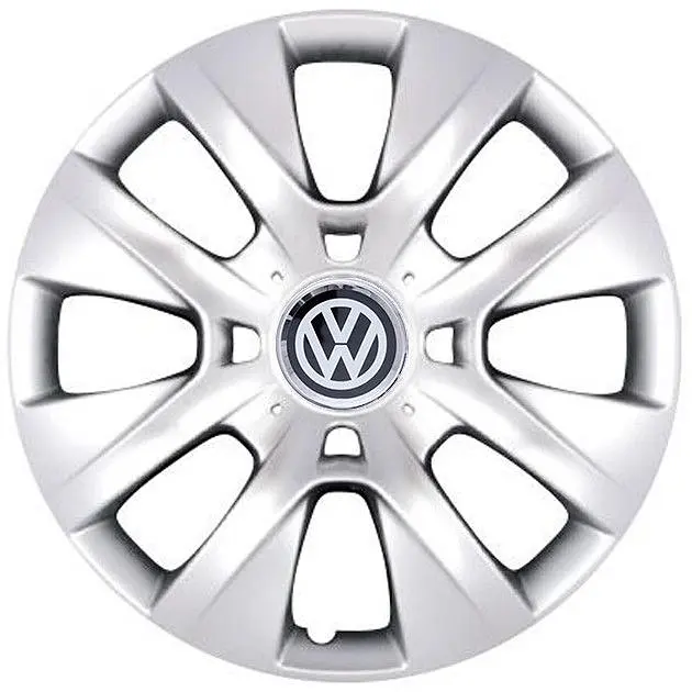 Ковпак колеса з емблемою Volkswagen SKS225 R14 сірий з логотипом на вибір 4 шт