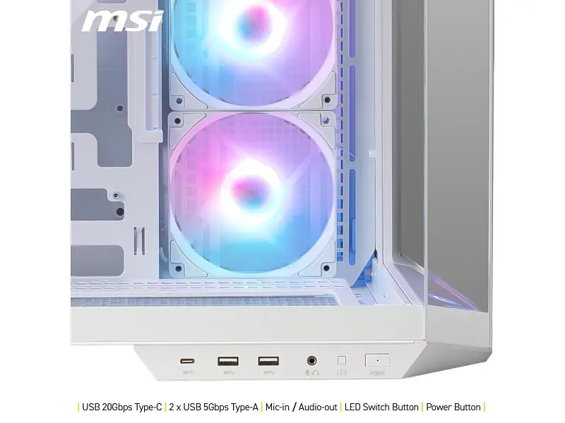 Корпус MSI MAG PANO 100R PZ WHITE - фото 4