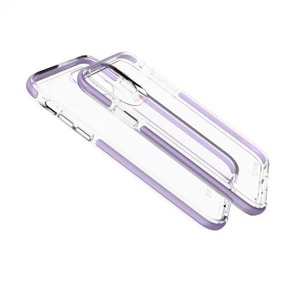 Протиударний прозорий чохол GEAR4 Piccadilly D3O з антимікробним покриттям для iPhone 11 Pro Max (6.5") Violet + Transparent - фото 4