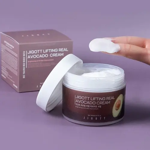 Підтягуючий крем для обличчя Jigott Lifting Real Avocado Cream, з авокадо, 150 мл - фото 4
