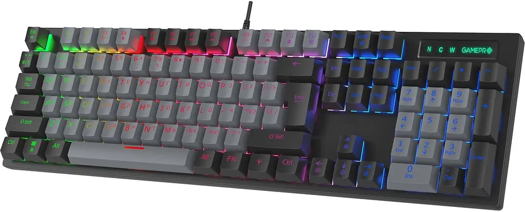Клавіатура GamePro MK105B Blue Switch RGB USB Black (MK105B) Б/в - фото 3