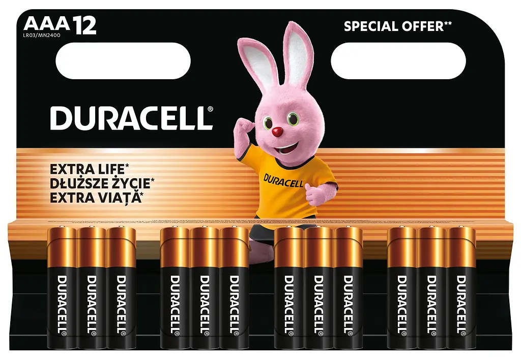 Лужні батареї Duracell AAA, 12 шт. (6409626) - фото 5