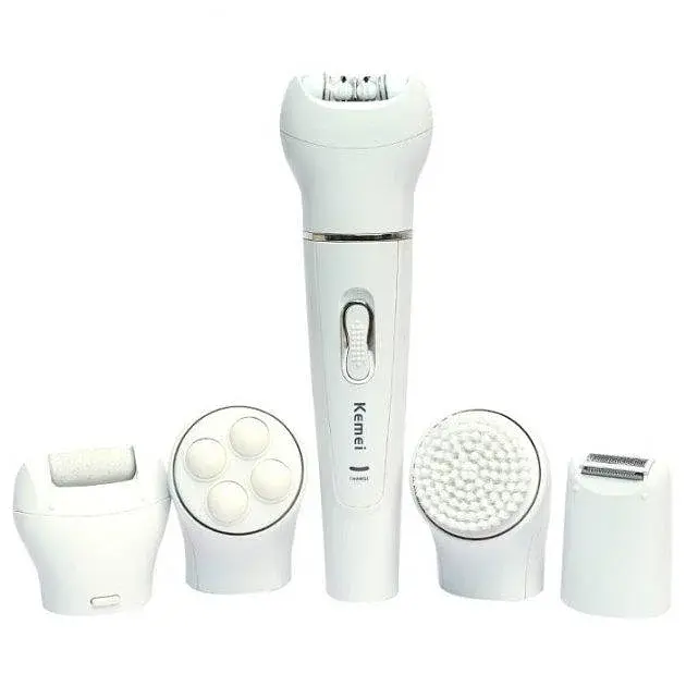 Епілятор акумуляторний Kemei KM-2199 5в1 Білий - фото 4