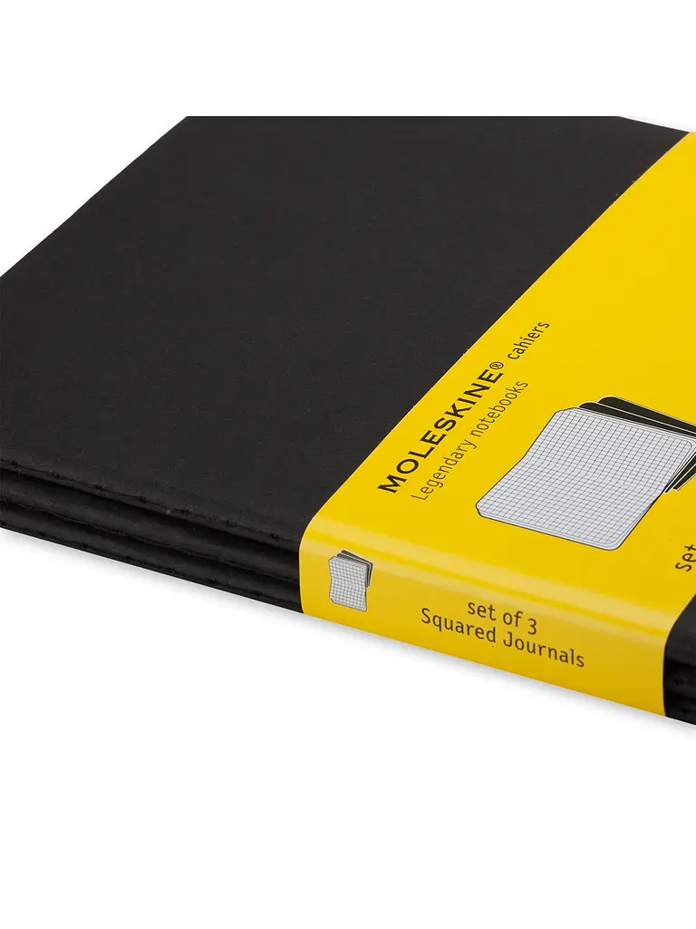 Записник Moleskine Cahier кишеньковий, Клітина Чорний (QP312) - фото 2