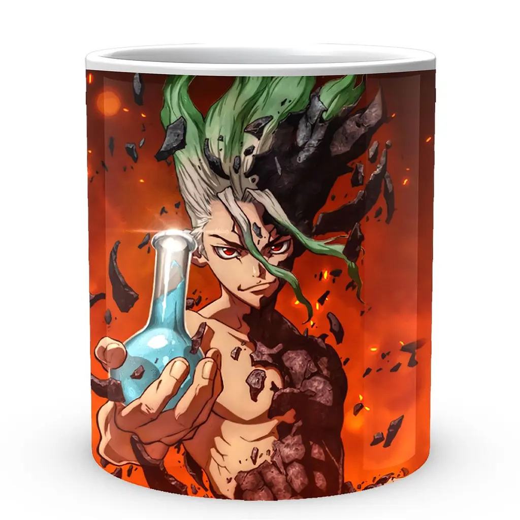 Кухоль GeekLand Dr. Stone Доктор Стоун Сенку DS 02.09 330 мл білий - фото 2