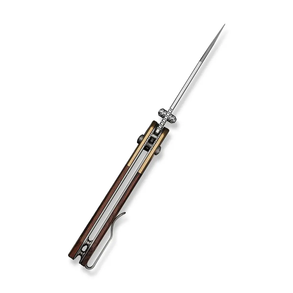 Ніж складаний кишеньковий Civivi Yonder Clip Point (7.3 см) 14C28N / Wood and Brass натуральний - фото 7