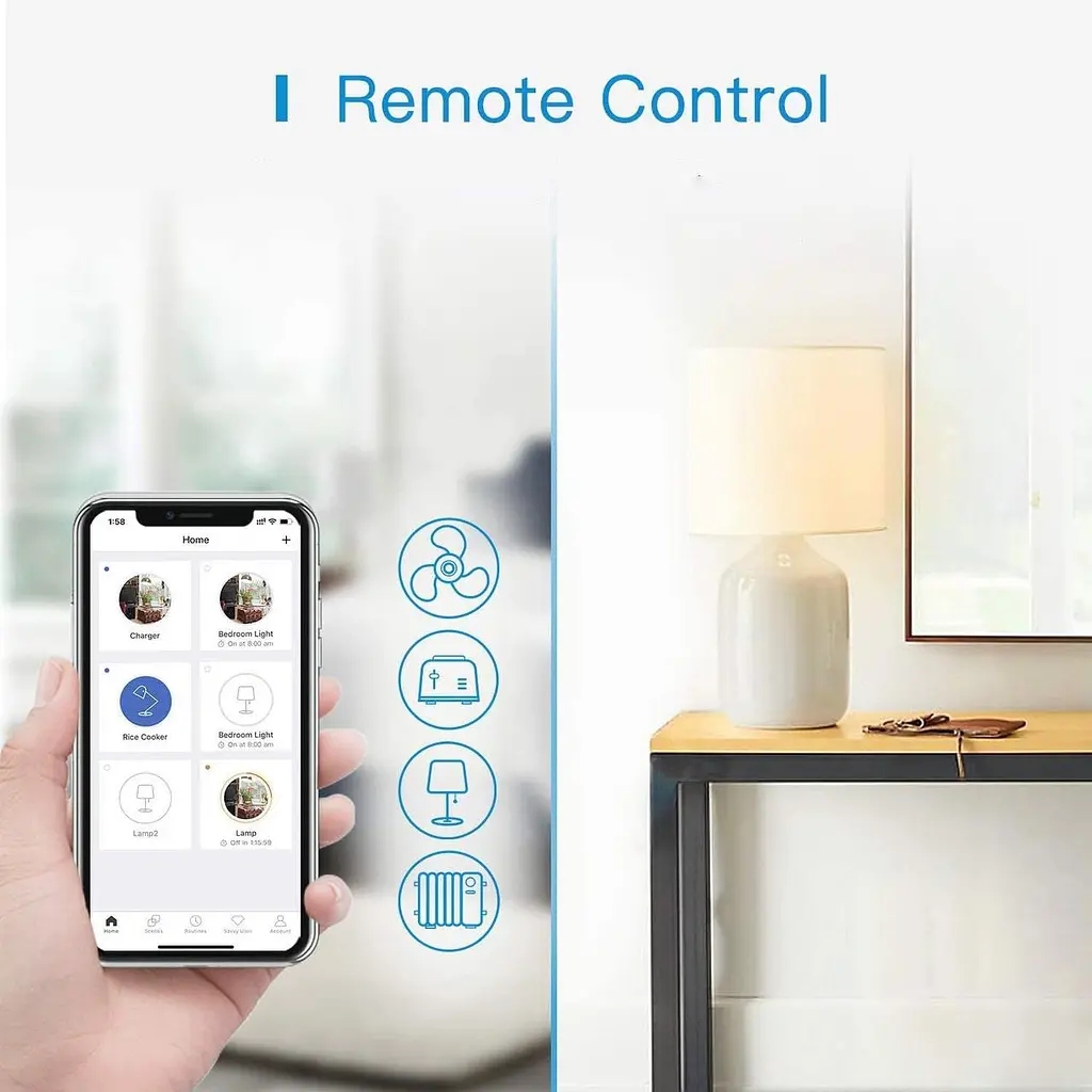 Фильтр сети Meross MSS425 Wi-Fi Plug, Smart Socket - фото 3