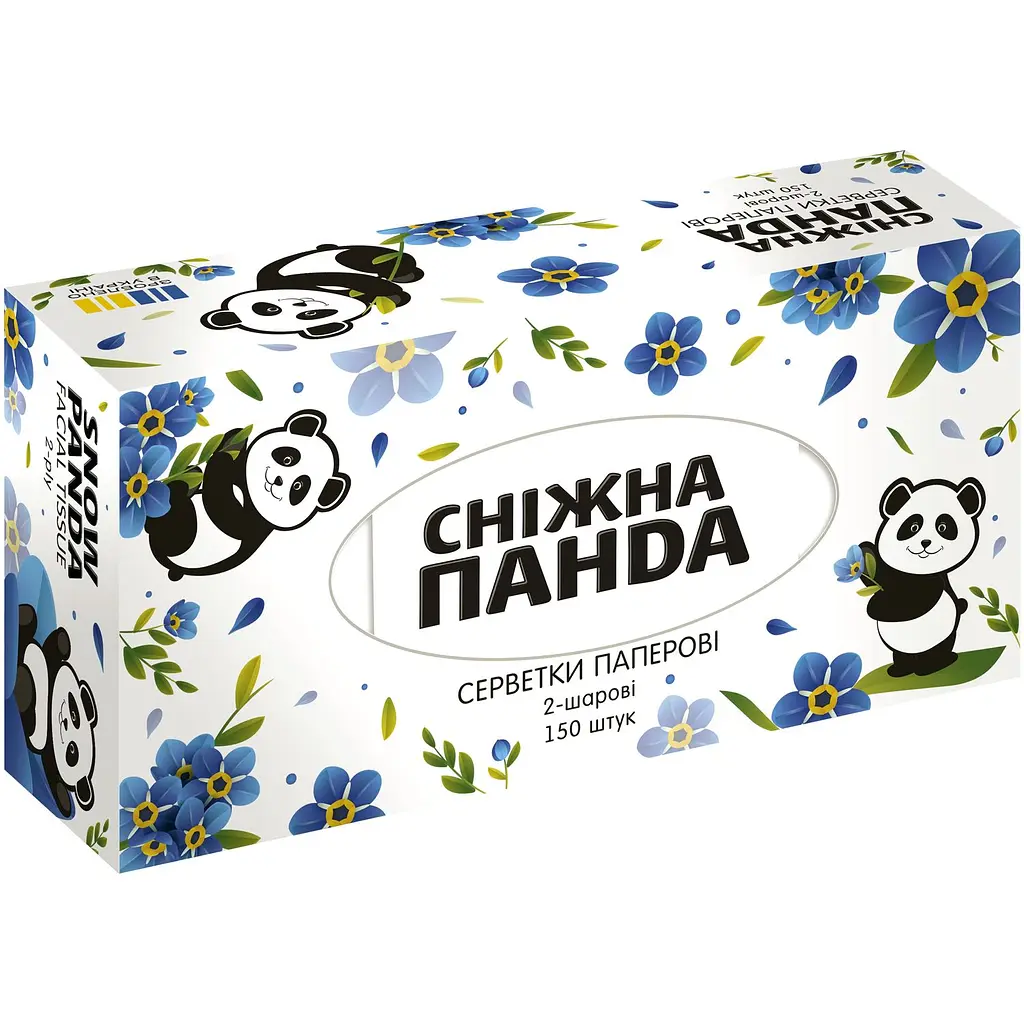 Уцінка. Серветки косметичні Сніжна Панда 150 шт. - фото 5