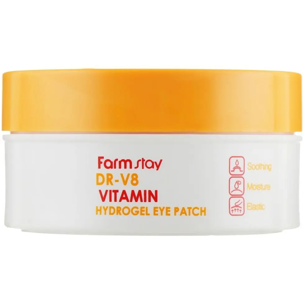 Патчі під очі FarmStay DR-V8 Vitamin Hydrogel Eye Patch 60 шт. - фото 4