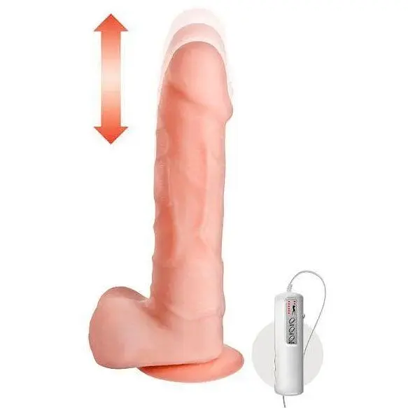 Фаллоимитатор-пульсатор с вибрацией Real Body Magic Ram диаметр 4 см - фото 2