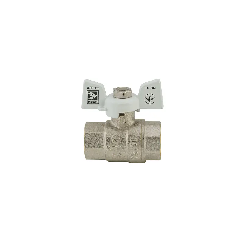 Кран кульовий Koer 1/2" ГГМ (KR.217.W) білий KR0177 - фото 3