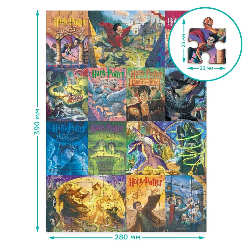 Пазл класичний "Harry Potter Книжкові обкладинки" 200657, 250 елементів - фото 5