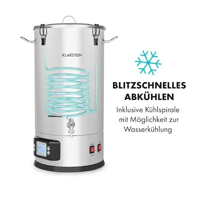 Пивоварня побутова Klarstein Maischfest 35 л 1500/3000W (10033340) - фото 2