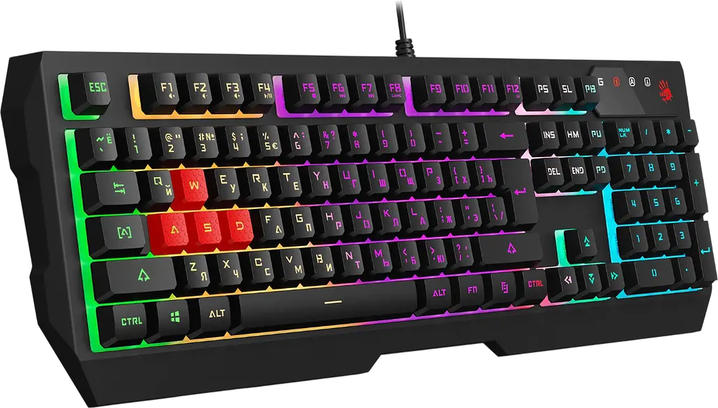 Клавіатура A4Tech B140N Bloody RGB Black - фото 4