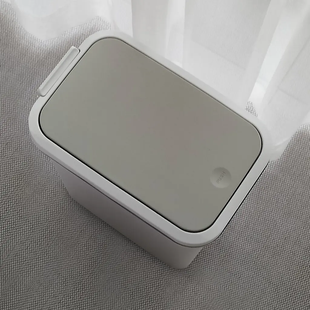 Відро для сміття MBM My Home з кришкою 10 л сіре (BIN-04 10L GRAY) - фото 7