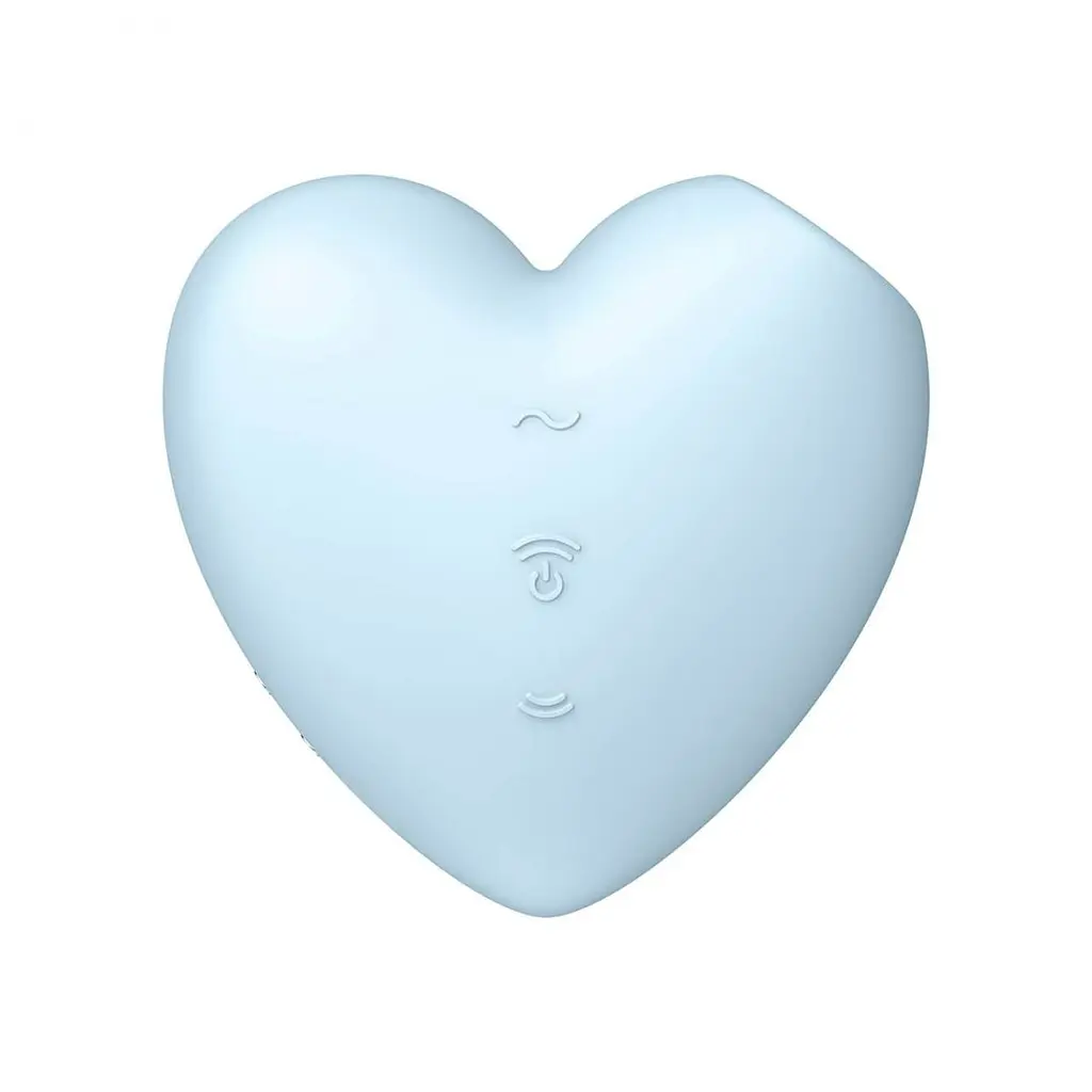 Стимулятор Satisfyer Cutie Heart Blue Вакуумний у вигляді серця, 7.7х7.5 см блакитний - фото 2