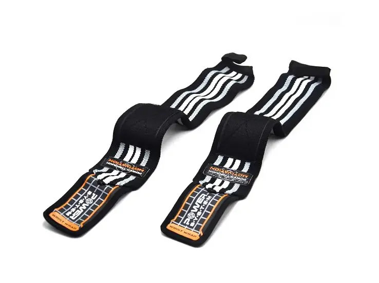 Бинти для зап'ясть (кистьові бинти) Power System PS-3500 Wrist Wraps Grey/Black (пара) (PS-3500_Grey-Black) - фото 2