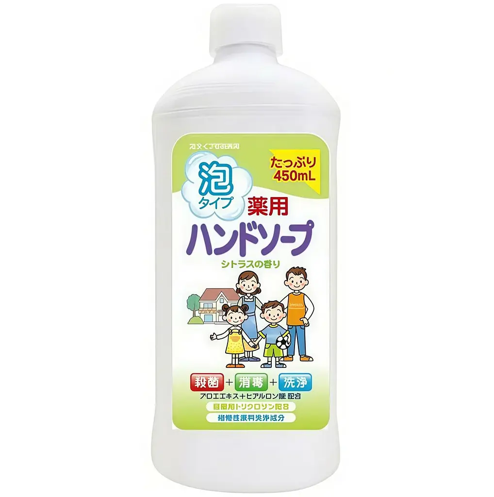 Антибактеріальне мило-пінка для рук Rocket Soap Medicated Foaming Hand Soap Цитрус (змінний блок) 450 мл