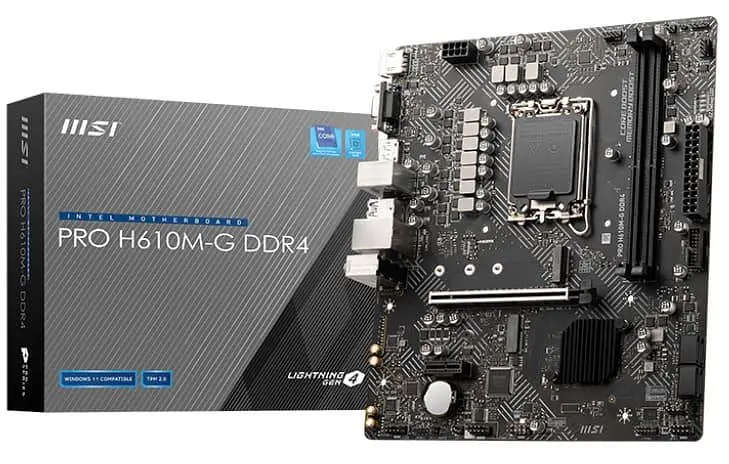 Материнська плата MSI PRO H610M-G (PRO H610M-G) (Socket 1700, Intel H610, Micro-ATX) - фото 5