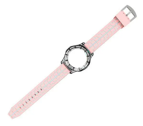Силиконовый ремешок Primo Splint для часов Samsung Galaxy Watch 46 мм SM-R800 Pink Grey - фото 2