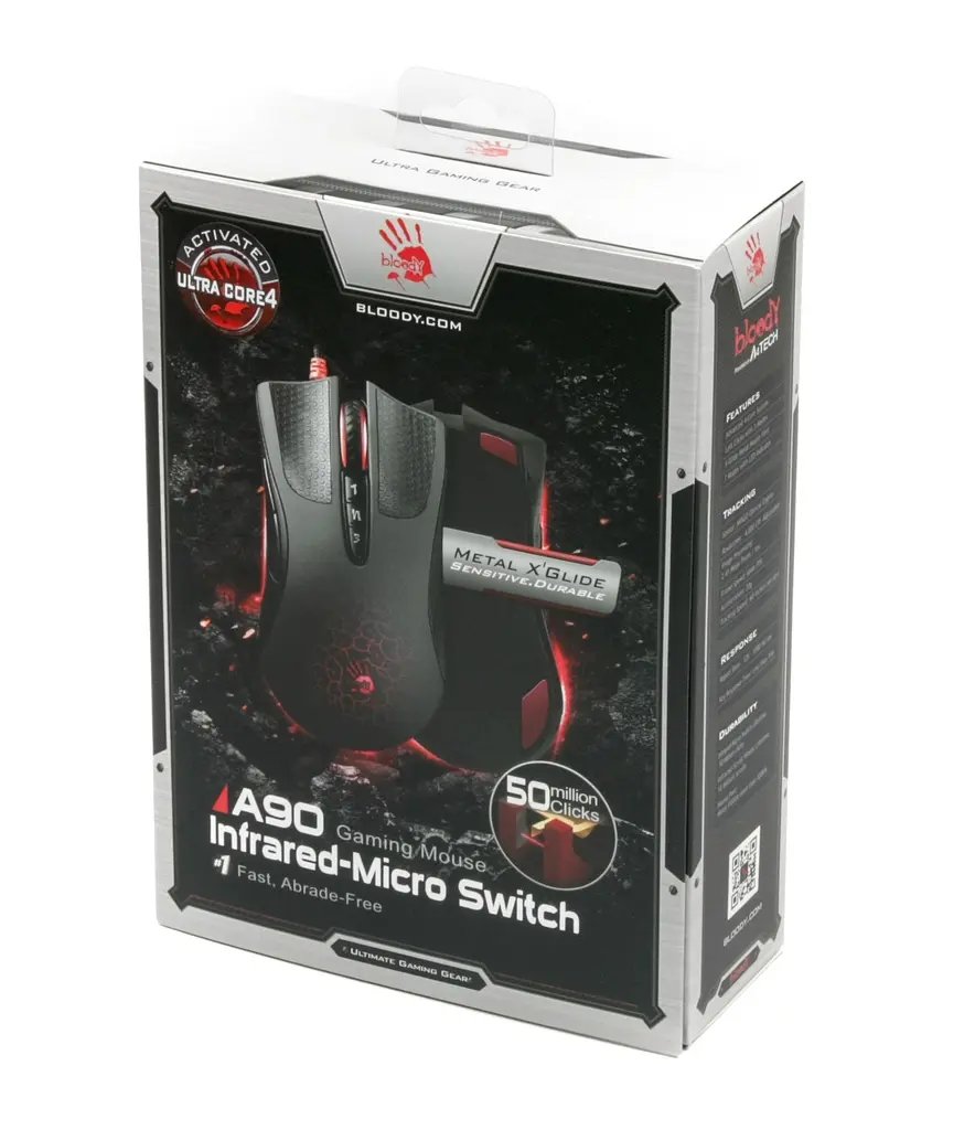 Миша A4Tech A90A Bloody USB Black - фото 7