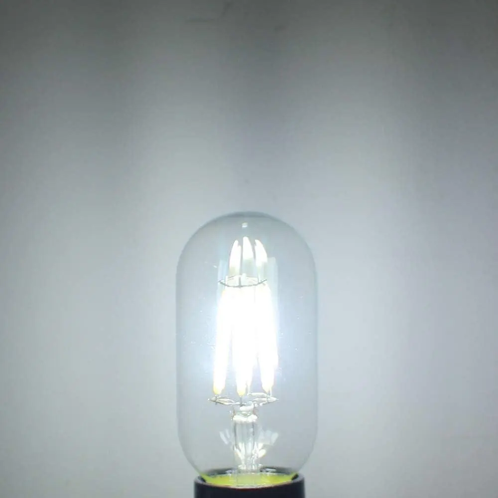 Гвинтова лампочка Aiwerttes E27 6W світлодіодна вінтажна Edison, T45 Холодний Білий 6000K - фото 2