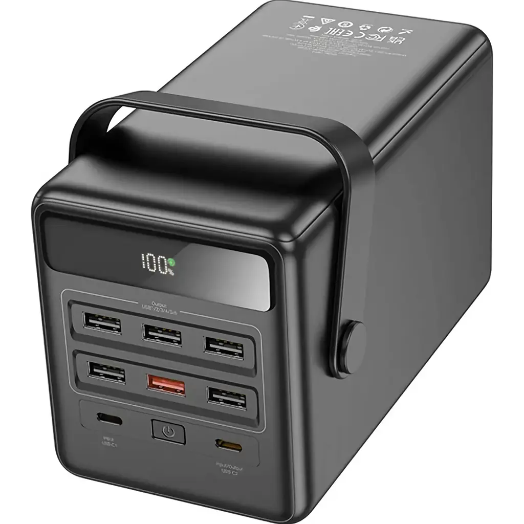 Зовнішній акумулятор Hoco Endure DB03 100000mAh 22.5W Black [121606] - фото 4
