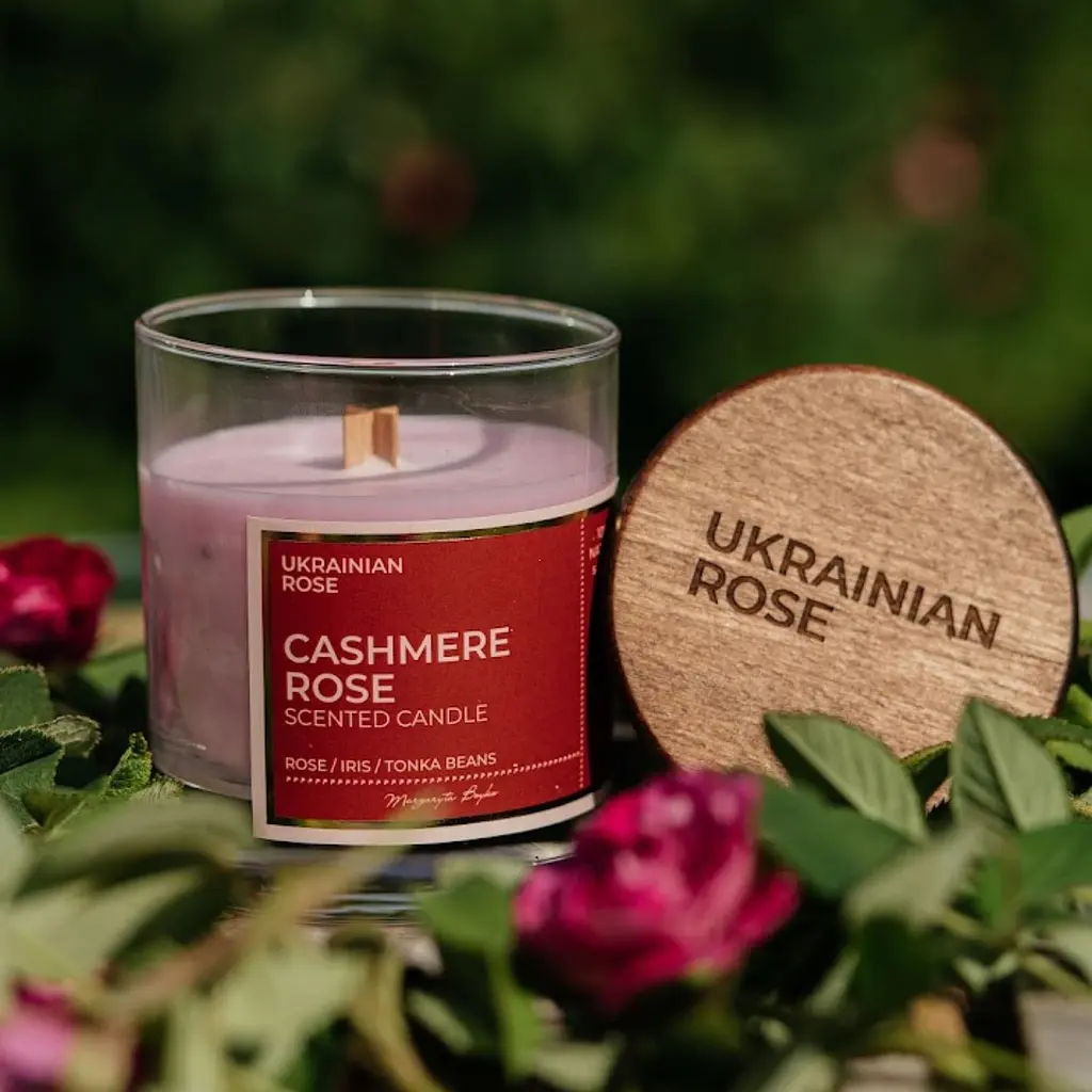 Свічка ароматизована мала Ukrainian Rose 200 мл - фото 4