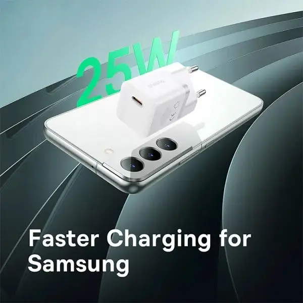 Мережевий зарядний пристрій Baseus GaN5 Mini Fast Charger USB-C 25W White (P10110909213-00) [139987] - фото 8