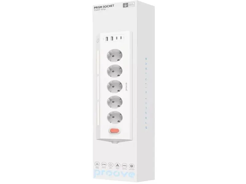 Мережевий фільтр Proove Socket 1.6m White (PSPS25002202) - фото 4