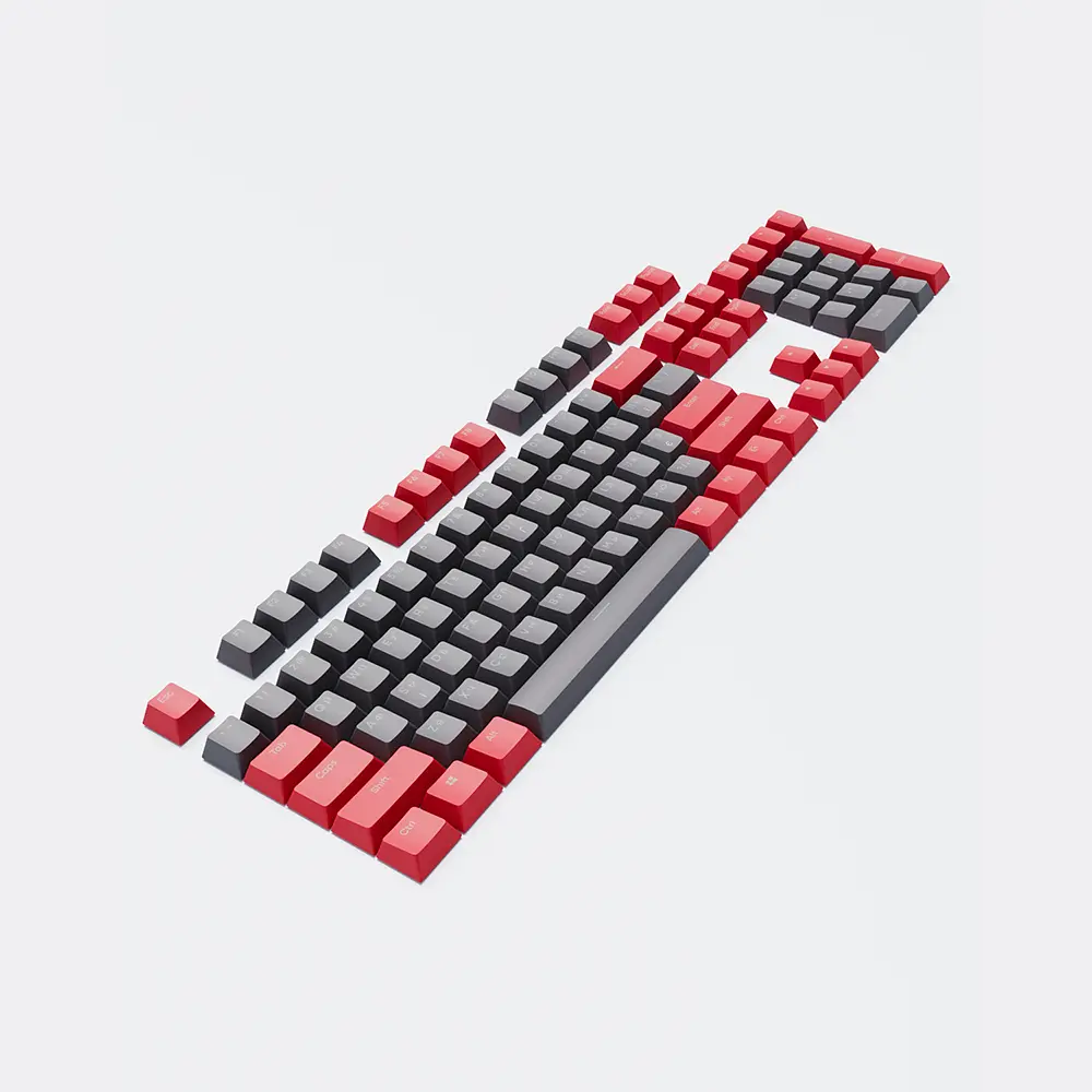 Набір кейкапів Dark Project PBT KS-42 ENG/UA/RU (DP-KS-0042) червоно-сірі - фото 2