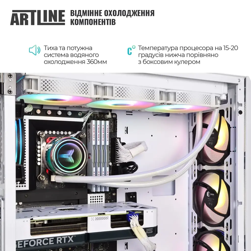 Комп'ютер Artline Gaming X87WHITE Windows 11 Home (X87WHITEv48Win) - фото 8
