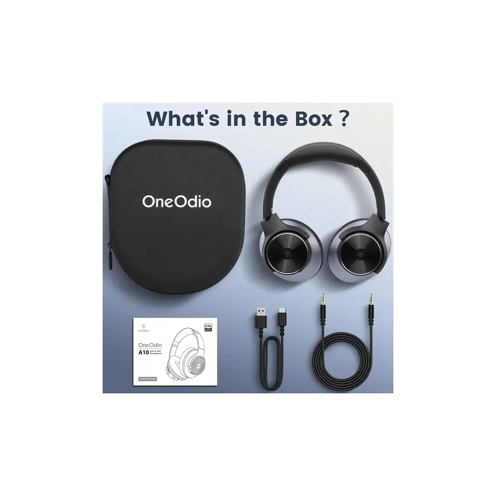 Навушники OneOdio A10 Bluetooth 3,5мм Black (A10 Black) - фото 3