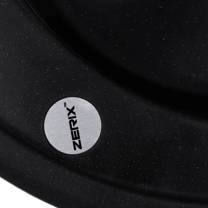 Кухонна мийка Zerix ZS-510R-14 black металік ZX4538, Чорний матовий - фото 3