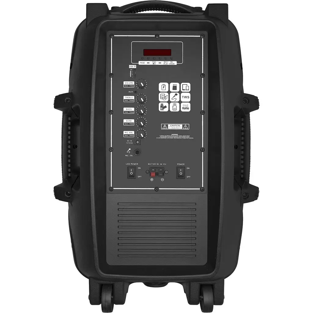 Портативна колонка BiG STORM 350W два радіомікрофони караоке - фото 2