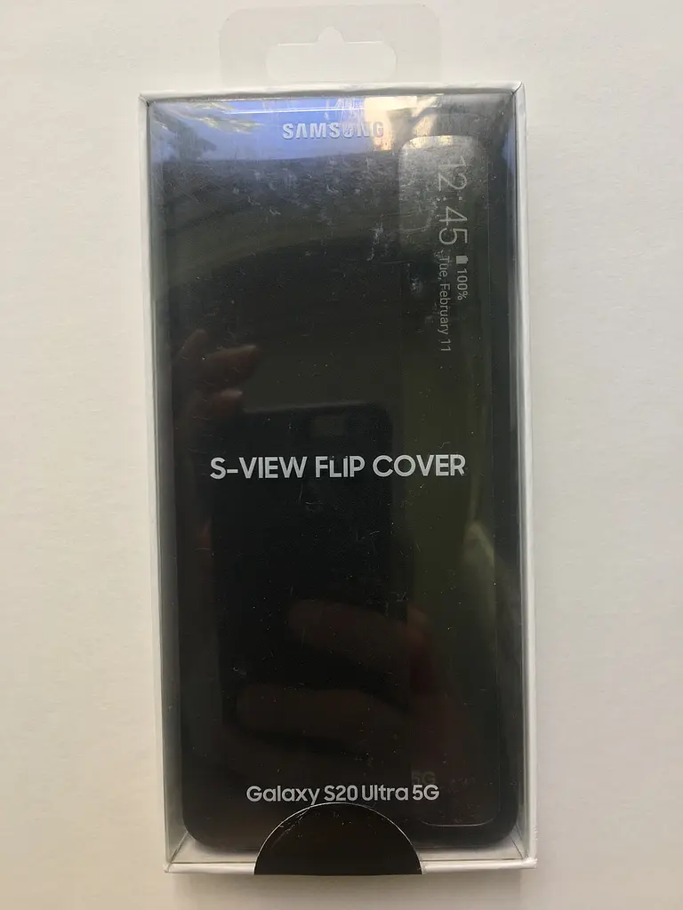 Оригінальний чохол-книжка S-View Clear View Cover для Samsung Galaxy S20 Ultra 5G Чорний EF-ZG988CBEGRU - фото 8