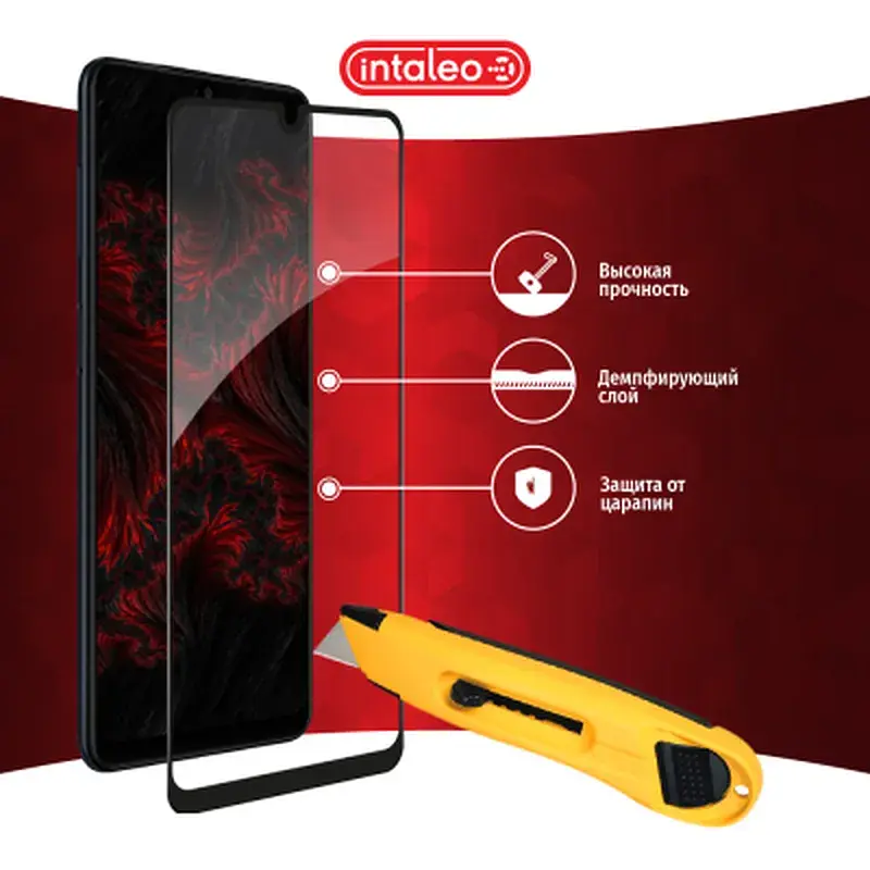 Скло захисне Intaleo Full Glue Samsung M22 (1283126517471) - фото 5