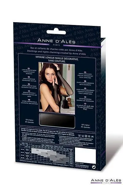 Мітенки сітка Anne De Ales Колір: Чорний - фото 3
