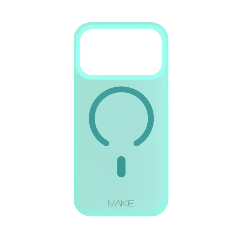 Чохол MAKE Apple iPhone 17 Pro Silicone Aura Magnet Cyan - фото 4