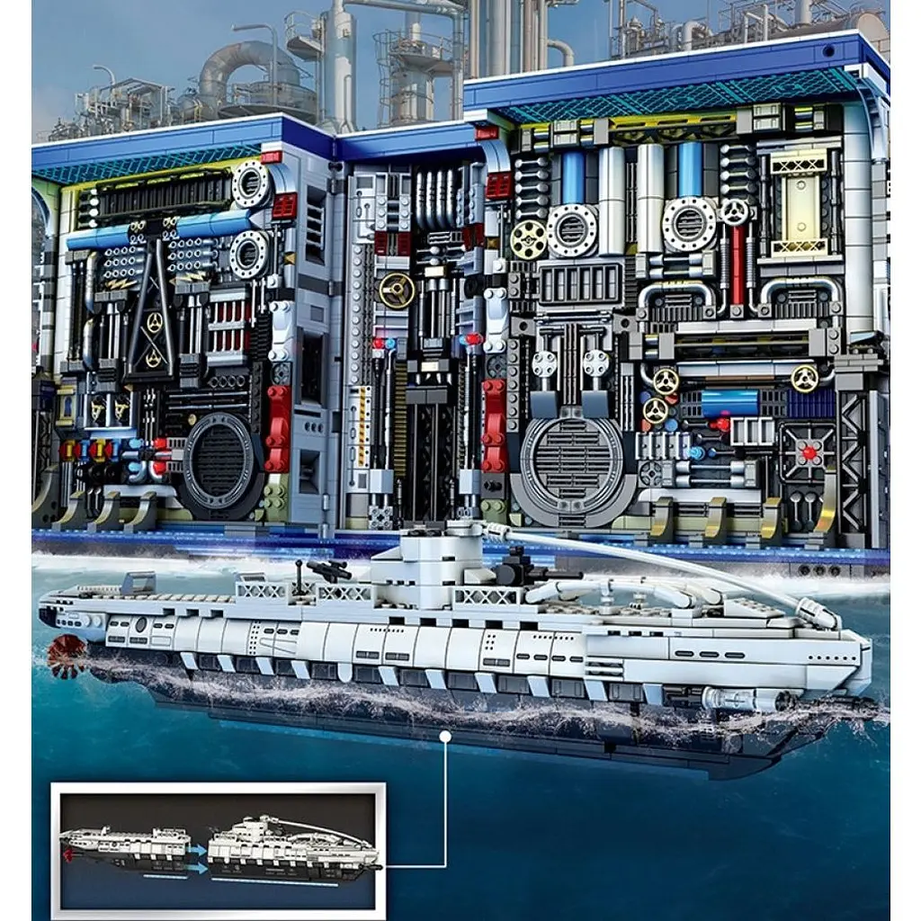 Конструктор Reobrix Submarine Factory 3D-книжка на полицю (66038) [160321] - фото 8