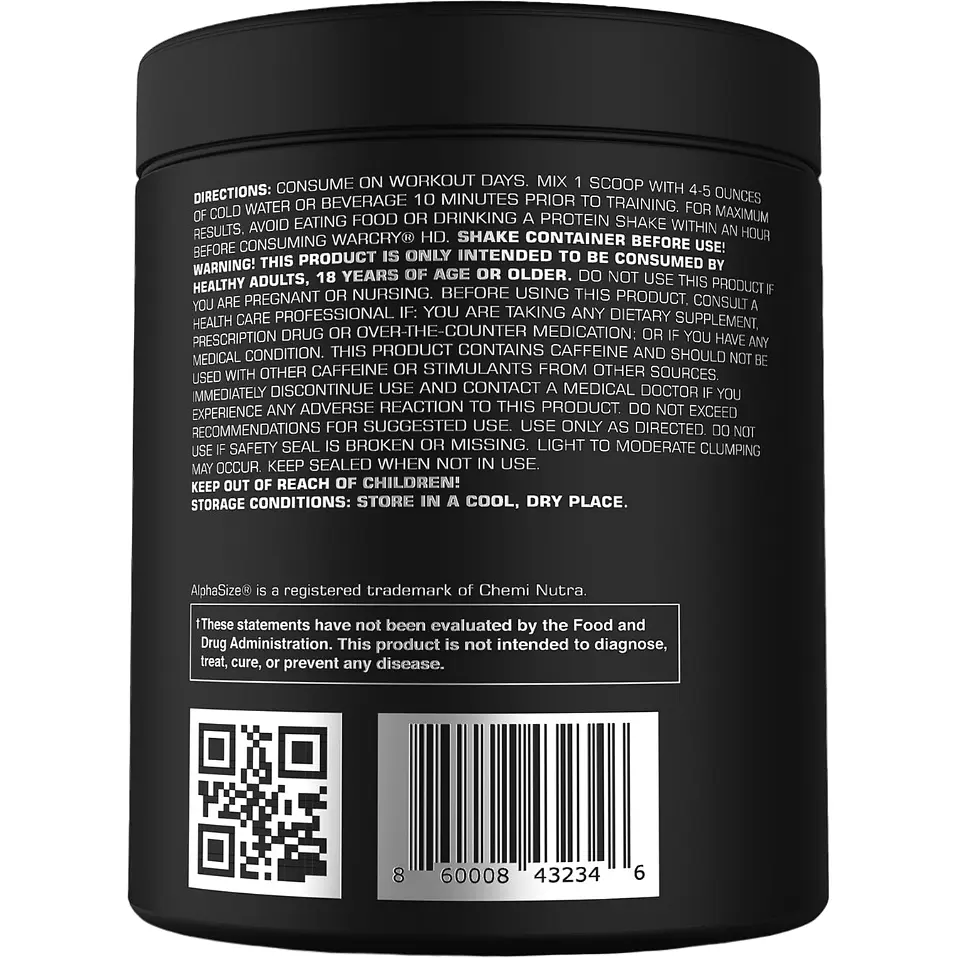 Передтренік Genius Nutrition Warcry HD US 30 servings 93 г - фото 2