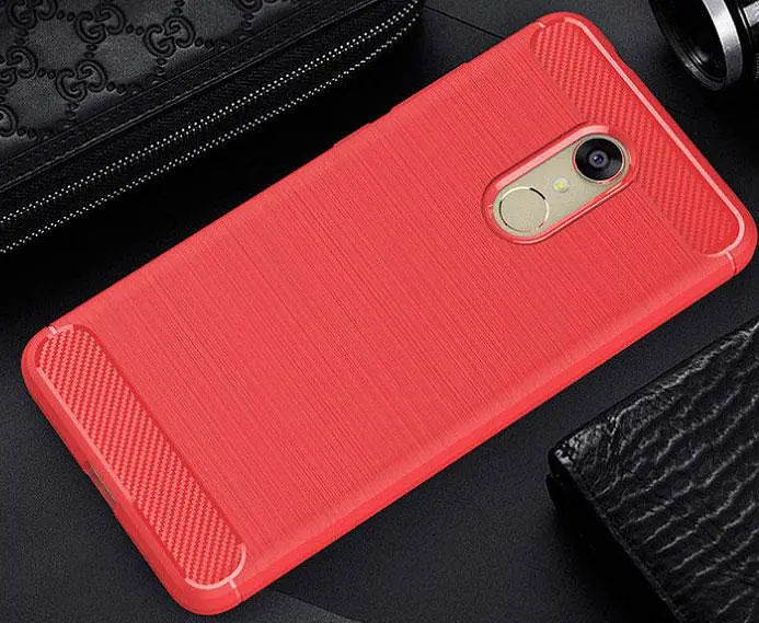 Чохол PRIMO Carbon Fiber Series для Xiaomi Redmi 5 Red - фото 3