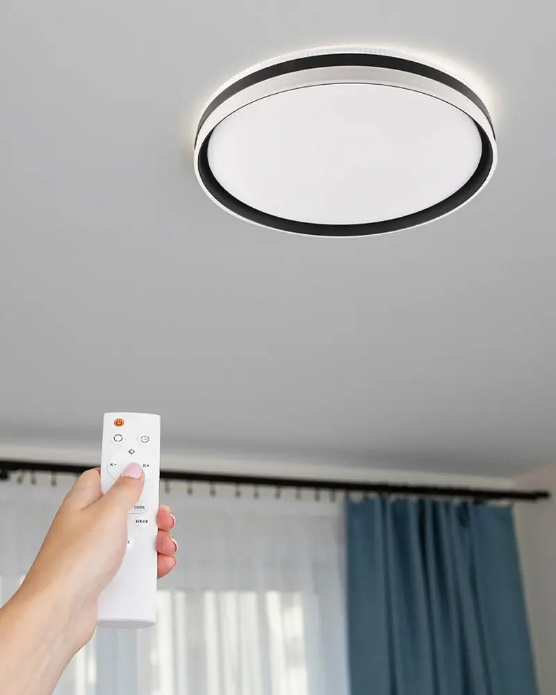 Люстра с пультом светодиодная, потолочный светильник Goldlux 326683 Barbara 50 Led 1x72W 3000K-6000K 8000Lm IP44 Wh - фото 3