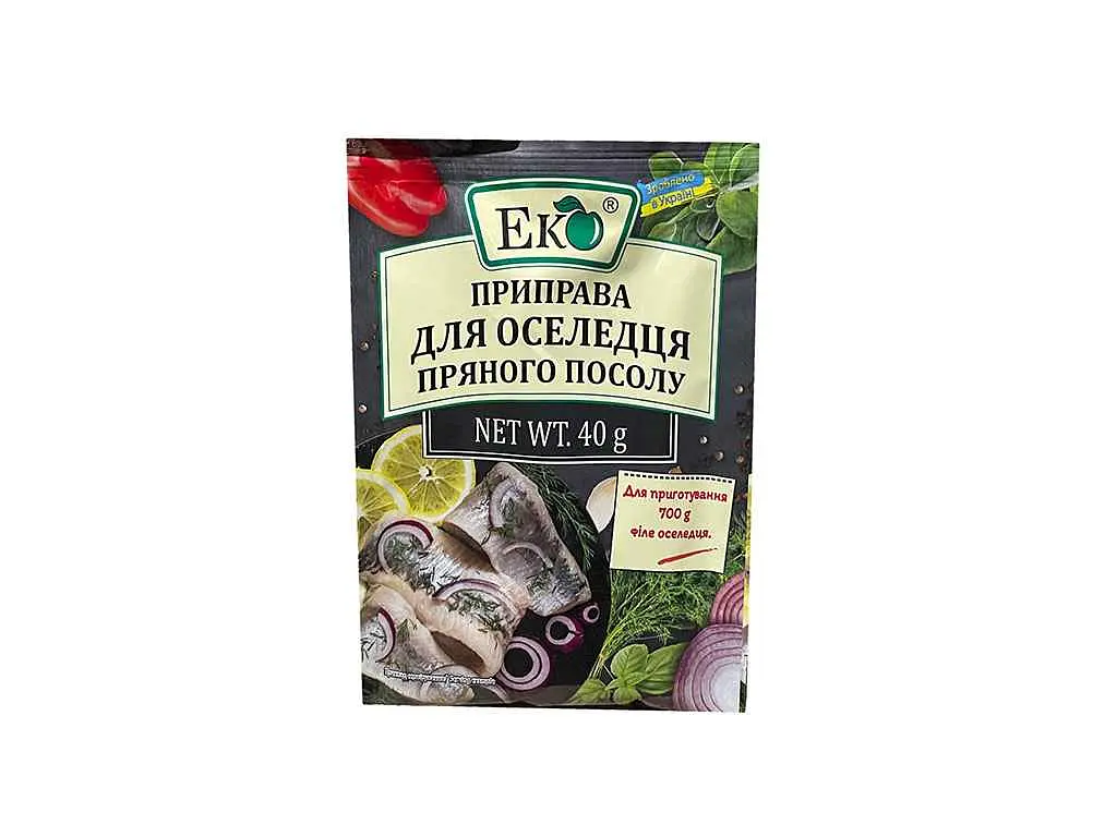 Приправа ЕКО до оселедцю 40 г пряного посолу