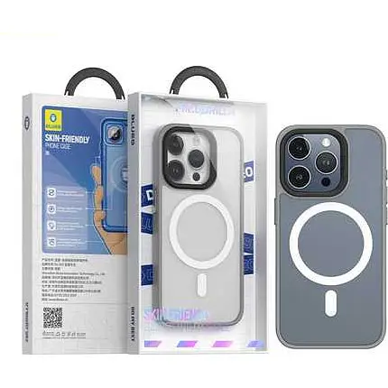 Чохол Blueo Frosted Anti-Drop with MagSafe для Apple iPhone 15 Pro Grey (BK5934-I15PGR) [102959] - фото 4